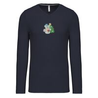 T-shirt col V manches longues de marque Kariban Vignette