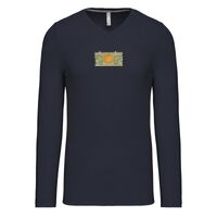 T-shirt col V manches longues de marque Kariban Vignette