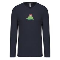 T-shirt col V manches longues de marque Kariban Vignette