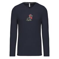 T-shirt col V manches longues de marque Kariban Vignette