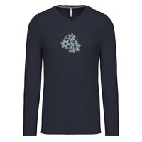 T-shirt col V manches longues de marque Kariban Vignette