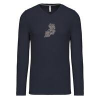 T-shirt col V manches longues de marque Kariban Vignette