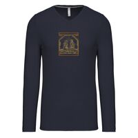 T-shirt col V manches longues de marque Kariban Vignette