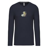 T-shirt col V manches longues de marque Kariban Vignette