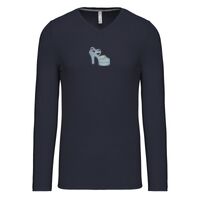 T-shirt col V manches longues de marque Kariban Vignette