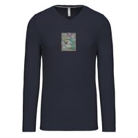 T-shirt col V manches longues de marque Kariban Vignette