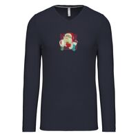 T-shirt col V manches longues de marque Kariban Vignette