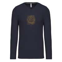 T-shirt col V manches longues de marque Kariban Vignette