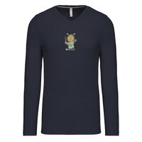 T-shirt col V manches longues de marque Kariban Vignette