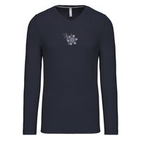 T-shirt col V manches longues de marque Kariban Vignette