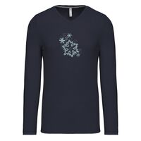T-shirt col V manches longues de marque Kariban Vignette