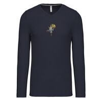 T-shirt col V manches longues de marque Kariban Vignette