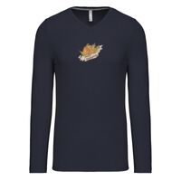 T-shirt col V manches longues de marque Kariban Vignette