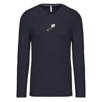 T-shirt col V manches longues de marque Kariban Vignette