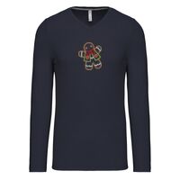 T-shirt col V manches longues de marque Kariban Vignette