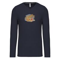 T-shirt col V manches longues de marque Kariban Vignette