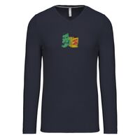 T-shirt col V manches longues de marque Kariban Vignette