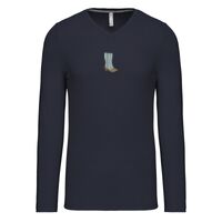 T-shirt col V manches longues de marque Kariban Vignette