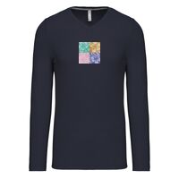 T-shirt col V manches longues de marque Kariban Vignette