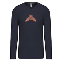 T-shirt col V manches longues de marque Kariban Vignette