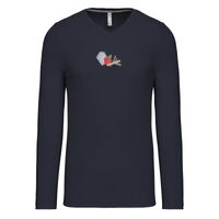 T-shirt col V manches longues de marque Kariban Vignette