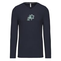 T-shirt col V manches longues de marque Kariban Vignette