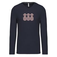 T-shirt col V manches longues de marque Kariban Vignette