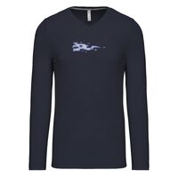 T-shirt col V manches longues de marque Kariban Vignette