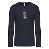 T-shirt col V manches longues de marque Kariban Vignette