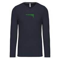 T-shirt col V manches longues de marque Kariban Vignette