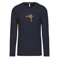 T-shirt col V manches longues de marque Kariban Vignette