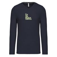 T-shirt col V manches longues de marque Kariban Vignette