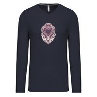T-shirt col V manches longues de marque Kariban Vignette