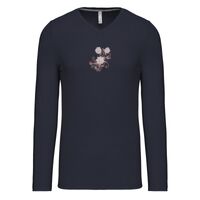 T-shirt col V manches longues de marque Kariban Vignette