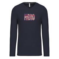 T-shirt col V manches longues de marque Kariban Vignette