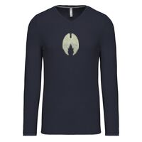 T-shirt col V manches longues de marque Kariban Vignette