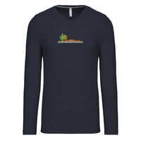 T-shirt col V manches longues de marque Kariban Vignette