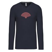 T-shirt col V manches longues de marque Kariban Vignette
