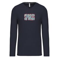T-shirt col V manches longues de marque Kariban Vignette
