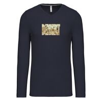 T-shirt col V manches longues de marque Kariban Vignette