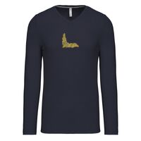 T-shirt col V manches longues de marque Kariban Vignette