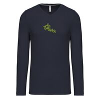 T-shirt col V manches longues de marque Kariban Vignette
