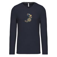 T-shirt col V manches longues de marque Kariban Vignette