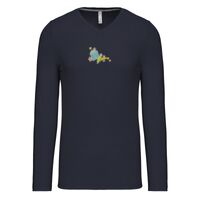 T-shirt col V manches longues de marque Kariban Vignette
