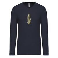 T-shirt col V manches longues de marque Kariban Vignette