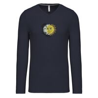 T-shirt col V manches longues de marque Kariban Vignette