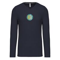 T-shirt col V manches longues de marque Kariban Vignette