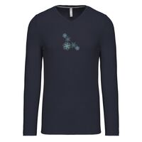 T-shirt col V manches longues de marque Kariban Vignette