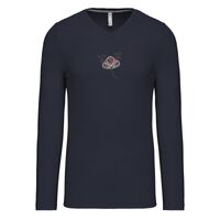 T-shirt col V manches longues de marque Kariban Vignette