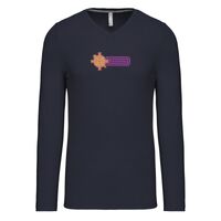 T-shirt col V manches longues de marque Kariban Vignette